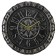 Watching clock, series: interior, "Azarina", discrete move, D-30 cm, mix