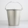 A bucket with a lid, 10 l, d = 26 cm, stainless steel