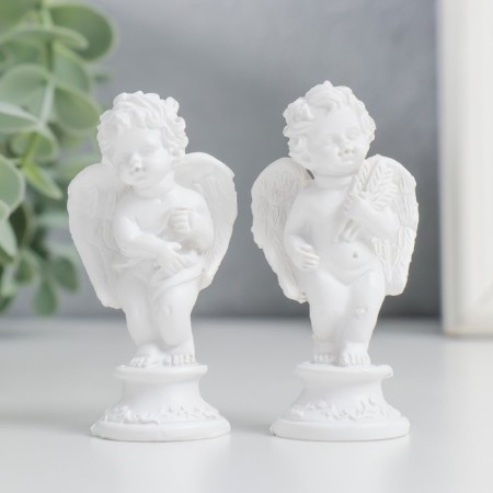 Polystone souvenir "Snowthrough angel with crop" MIX 7x3.7x2.8 cm