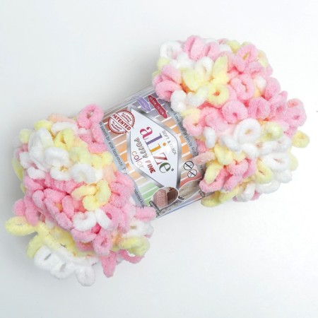 Yarn "Puffy fine color" 100% micropoliester 14.5m/100g (6367)-1