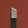 Knife for working with skin, mowed blade, 12.5 × 1 cm, black color