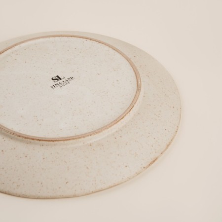 Ceramic plate SL Home "Vento", d = 28 cm, beige color-3