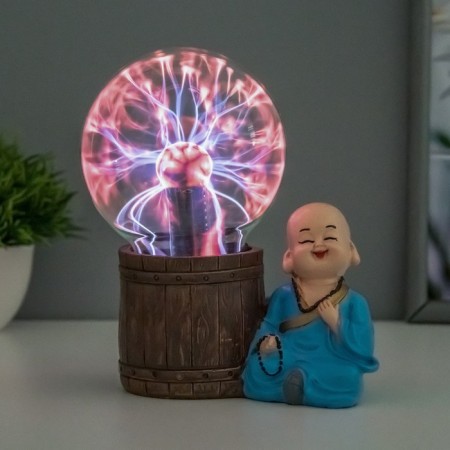 Plasma ball "Pacification" Blue 13x7x17 cm Risalux-1