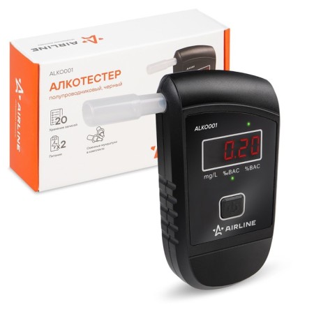AIRLINE alcohol tester, semiconductor, black