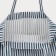 Shoper without fastening, white/blue color