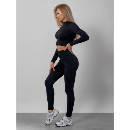 Sports suit female, size 42, black color-9