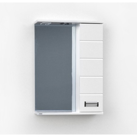 Cabinet-mirror nick-right 60, with backlight 15 cm x 60 cm x 70 cm