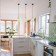 Suspended lamp with a glass plafon Marco, 60W, E27, 13x13 cm