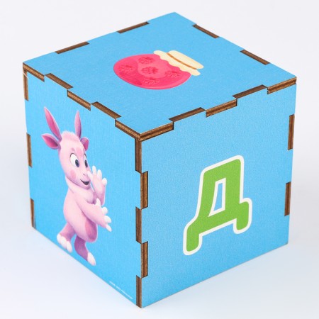 Cube-pyramid Luntik 5 cubes in the set, studying the colors and score-6