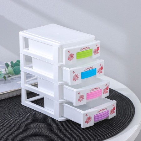 Mini - chest of drawers for trifles 4 sections "Rosie", 13 × 9 × 15 cm, color mix-2