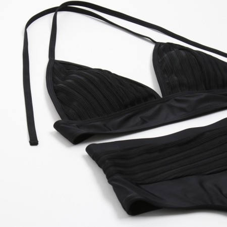 Women's swimsuit "Sport" Separate minku Black color, size 48-6