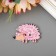 Decor for creativity tree "Hedgehogs" set 10 pcs mix 2x3 cm