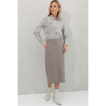Female skirt, size 52, beige color