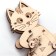 Wooden designer Drovo "Cat Fin"