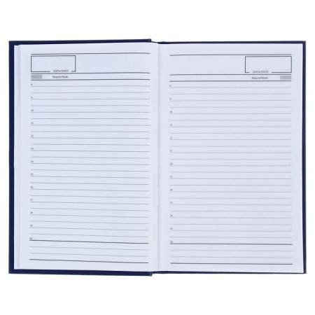 Delivery of a low -up a5, 128 sheets, a boumvinyl cover, blue-17