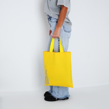 Shoper Self Love, sparkles, without lightning, without lining, yellow color-2