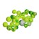 Nozzle foam balls, taste of hemp, yellow-green color