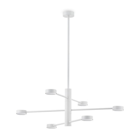 Freya FR5363CL-06W TACTIC, 845x845x865 mm ceiling lamp, GX53, 6x48W, white color