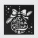 Stencil for creativity "Christmas ball", 15 x 15 cm, plastic