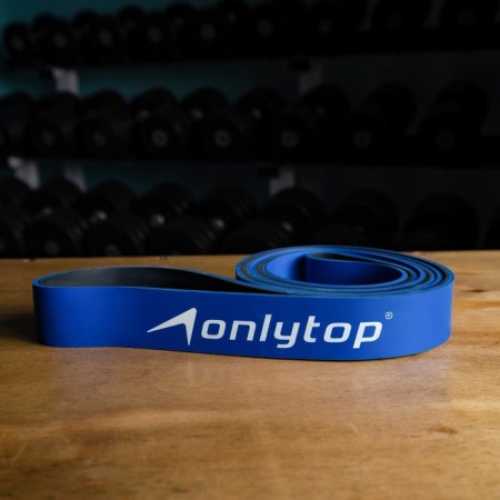 Espander Multifunctional ONLYTOP, 208x3,2x0.45 cm, 15-40 kg, blue/black color-7
