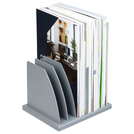 SORRER - stand for magazines and papers, team, 6 departments, gray-6