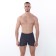 Panties men's boxers, black/stars, size 48