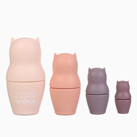 Developing toy "Cat Matryoshka", food silicone, Mum & Baby-1