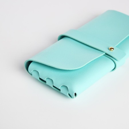 Case for glasses on the clue, the color is turquoise-2