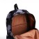 School backpack from textiles on lightning, 3 pockets, black color