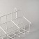 Basket for seeds on a mesh of 59.5 × 10 × 13 cm, white color