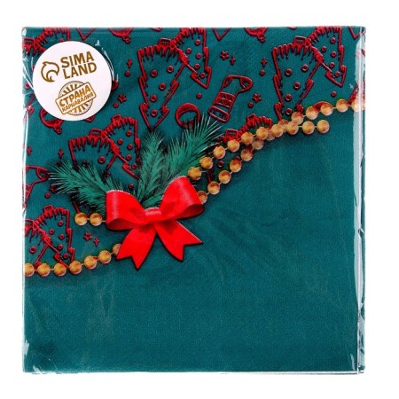 Paper Napkins "New Year", 33 × 33 cm, set, 20 pcs-3
