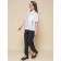 Blouse for girls, height 128 cm, white color