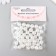 Set of beads "needlework" plastic, diameter 10 mm, 25 g, snow-white