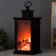 Nightlight "fireplace" LED black 13x13x30 cm Risalux