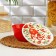A set of bowls with a grenade lid, 3 pcs: 1 l, 2 l, 3 l, red color