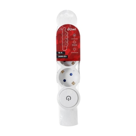Rosetic block, Quick Fix, 3 nests of s/s curtains with a stop 3680W 16a ip20 white 32018 2, Duw-5