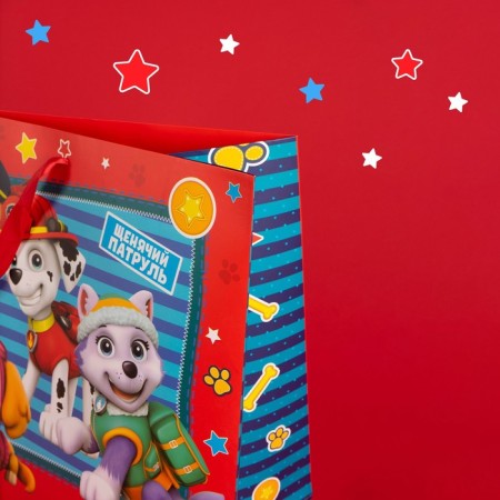 Gift package "Happy Birthday" 61x46x20 cm, packaging, puppy patrol-4