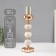 Summary Metal, plastic per 1 candle "Nega" d = 5 cm beiz with gold 10x10x29 cm