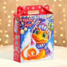 New Year. Gift box New Year's gift 