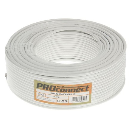 ProConnect RG-59U cable, 75 Ohms, 100 m, 01-2621-1