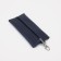 Key of zipper, length 17 cm, ring, carbine, blue color