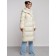 Coat insulated winter female, size 50, light-beige color