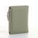 Women's wallet on the button, green color