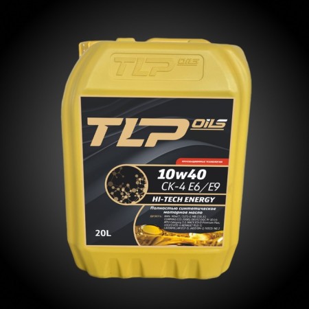 Motor oil TLP Hi-Tech Energy 10W-40 CK-4 E6/E9, synthetic, 20 liters