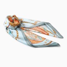 Women's scarf minku rr 70*70 cm, col. blue