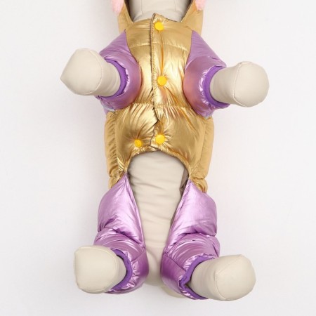 The overalls "glare" with a weight, size12 (ds 28 cm, og 38 cm, Osh 27 cm), gold-lavender-5
