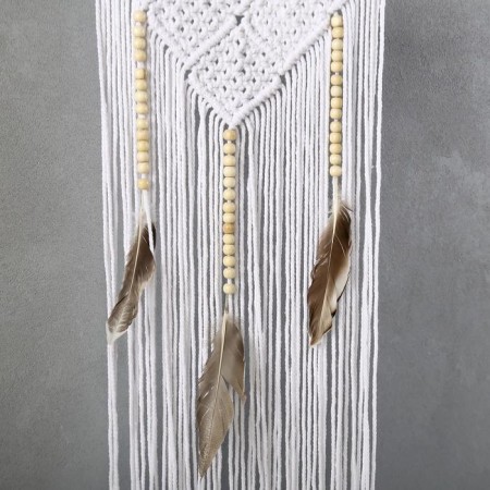 Dreams "Knitted Triangles" White 63x43 cm-2