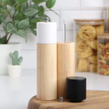 A set of mills "Panda", 5 × 21 cm, bamboo, ceramic mechanism-2