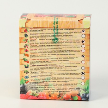 Gift set of syrup Altai basket No. 2, 4 pcs. 100 ml-2