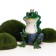Garden figure "Frog with crown" 43x45x61cm